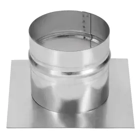 640283486827 ZAPLYTE Galvanized Steel Duct Connector Flange