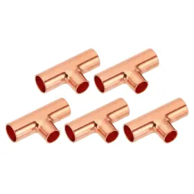 640283546156 ZAPLYTE Reducing Tee Copper Fitting Pipe Tube