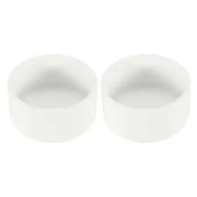 Zaplyte 641832924449 2 Pack 3-1/2 Inch Pvc Pipe End Cap Fitting For Build Furniture Diy White