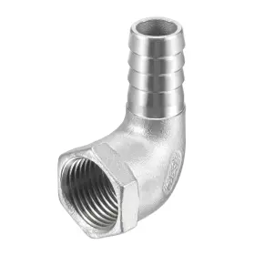 679134162467 ZAPLYTE Steel Hose Barb Fitting Elbow Npt Female