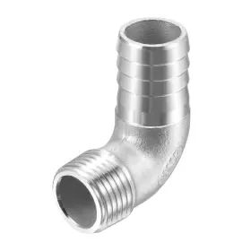 752374781176 ZAPLYTE Steel Hose Barb Fitting Elbow Male Pipe
