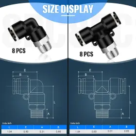 445014795727 ZHENGMY Push Connect Tube Fittings Od Npt Male #2