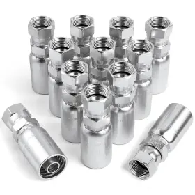 Zinger Hf-01 12pack 3/8 Inch Hose X Jic 37 Female Hydraulic Metal Color