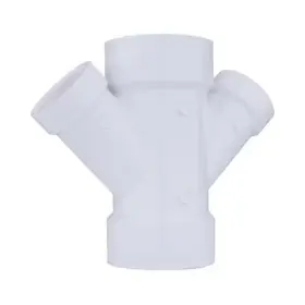 05844 ZORO SELECT Pvc Double Reducing Wye Hub Pipe