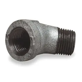 2WJ19 ZORO SELECT Fnpt Mnpt Galvanized Street Elbow