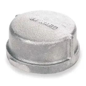 2WJ69 ZORO SELECT Malleable Iron Round Cap Fnpt
