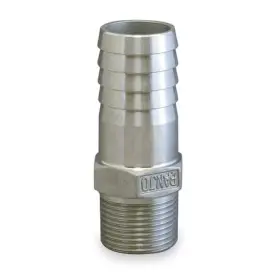 HB075-100SS ZORO SELECT Barbed Mnpt Hose Barb