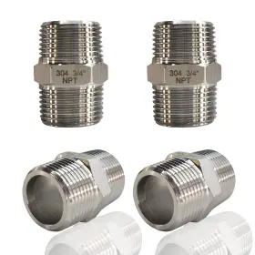 ZOUNI-0313 ZOUNI Npt Male Hex Nipple Pipe Fittings Steel