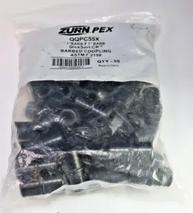 QQPE43X ZURN Pack Pex Barb Qicksert Barbed Polymer Coupling