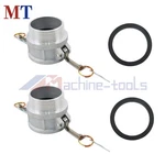 2pcs 3" Type B Cam Fitting Set - Plug, Npt Male & Gaskets Aluminum. Fixed Price $28.86.