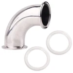 Dernord 2" Tube Od Sanitary Ferrule Elbow 90 Degree Pipe Fitting With 2 Silic.... Fixed Price $20.83.