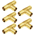 Joywayus 5pcs 5/8" Hose Barb, Tee T 3 Way Union Fitting 5/8", Brass. Fixed Price $23.16.