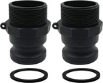 2pcs Camlock Fittings Poly Npt F-75 3/4" Type F Standard Couplings Cam Lock F.... Fixed Price $19.48.