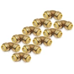 10 Pcs. Xfitting 1/2" X Push Fit Elbow, Brass 0.5 Inch. Fixed Price $50.73.