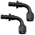 Ysil 10an Female To 5/8 Hose Barb 90 Degree Swivel Aluminum Push Lock End. Fixed Price $31.99.