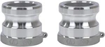 2 Pcs Aluminum Cam Lock Fittings (2" Part A) Groove Hose Fitting Camlock Fit. Fixed Price $25.99.
