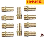 10 Pack 5/16"x1/8" Brass Male Npt Barb Hose Straight Fitting 125-5a. Fixed Price $66.44.