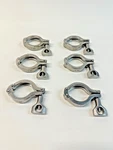 Vne 13mhhmd1.5-h Clamp, Stainlesssteel, Threaded, 11/2in Lot Of 6. Fixed Price $81.99.