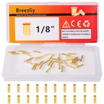 Breezliy 20pcs Tube Id 1/8" Brass Compression Sleeves Ferrules,brass Compress.... Fixed Price $12.74.