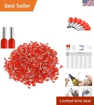 1000 Pcs Awg 18/1.0mm Wire Ferrules Insulated Copper Crimp Connectors, Crimp.... Fixed Price $22.62.