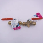 2 Pack Sharkbite 1/2" Manual Way Push Ball Valve In Brass 24615-0000lf. Fixed Price $35.99.