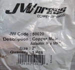 Jw Press Dura-seal 50020 Copper Compression Male Adapter 2 P X Mpt. Fixed Price $45.00.