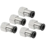 Patikil Female Straight Tubing Push To Connect Fittings, 5 Pack Silver. Fixed Price $15.43.