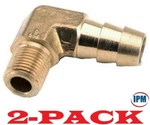 2-pack! 3/8" Hose Barb X 1/2" Male Npt Brass 90 Elbow 6hb-8mnpt-90 (ipm) New!. Fixed Price $14.92.