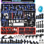 Mxuteuk 210pcs Air Line Quick Connect Fittings,1/8",1/4",5/16",3/8",1/2",4/6/8/. Fixed Price $86.69.