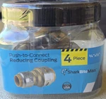 Sharkbite Max 4 Pack 3/4" X 1/2" Ptc Brass Reducing Coupling Fitting Ur058j4 New. Fixed Price $25.60.