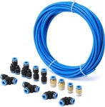 Airtoon Air Hose 1/4"(6mm) Odx32.8 Feet Hose, Gold, Silver, Blue, Black. Fixed Price $20.61.
