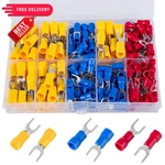 Breezliy 180 Pcs 22-16 16-14 12-10 Awg U-type, Yellow, Red, Or Blue. Fixed Price $18.99.