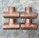 Nibco 611 2" Tee C X Copper - Pipe Fitting- *lot Of (4) Tee's*. Fixed Price $115.00.