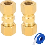 Brass Compression Fitting,1/4-inch Od Union,brass 1/4, Copper. Fixed Price $11.94.