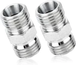 2pcs M14 To Carbon Steel Fittings Adapters, Hydraulic Hose Pipe Thread Coupl. Fixed Price $11.55.