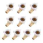 (pack Of 10) Efield Barb Crimp Pex 3/4" X Female Npt Swivel Elbow Br.... Fixed Price $51.97.