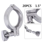 20 Pack 1.5"tri Clamp Clover Sanitary Fits 50.5mm Od Ferrule Stainless Steel 304. Fixed Price $44.34.