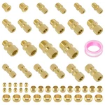 Taiidaues 53 Pcs Brass Compression Fittings 53pcs Kit, Gold. Fixed Price $49.99.