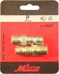 Bulk Sale 10 Pack (20 Total) Milton S-1807 3/8" Mnpt P Style Plug - 2pk. Fixed Price $69.95.