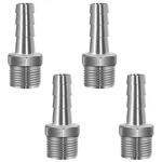 Horiznext 304 Stainless Steel 1/2" Barb Hose To 1/2 Npt Home Inch, Silver. Fixed Price $17.57.