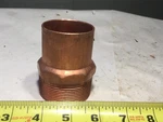 2" Threaded Male Adapter Mip X C Sweat Copper Pipe Pressure Fitting Usa, Epc Nos. Fixed Price $17.00.