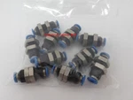 Festo-153157 Qss-4 3pcs New For Push-in Bulkhead Connector Qss4 Free Shipping. Fixed Price $38.93.