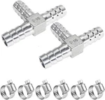 3/8" Tee Hose Barb Fitting Stainless Steel Equal 3 Way T Shaped 3/8 Inch. Fixed Price $21.82.