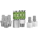 Legacy A53657fz 7 Piece Flexzilla High Flow Coupler And Plug Kit - 3/8 In. Npt. Fixed Price $33.76.