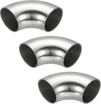 Patikil 3pcs 90 Degree Mandrel Bend Elbow, 1-3/8" Od Steel Exhaust 1-3/8 Inch. Fixed Price $21.68.