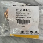 Reducing Tee Pf04088 Copper Press Fitting 1.5x1.5x.5. Fixed Price $32.50.
