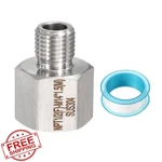 Patikil 304 Ss Pipe Fitting 1/2" Npt F To M14x1.5 Male Adapter Silver. Fixed Price $30.99.