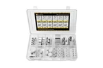 64 Pcs. Hydraulic Npt Pipe Fittings Cap & Plug Adapter Assortment Kit, Galvan.... Fixed Price $81.59.