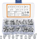 Muzhupguz 60 Pcs Metric Grease Fittings Kit,hydraulic Zerk Assortment Kit. Fixed Price $12.64.