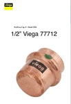 1/2 77712 Viega Propress Cap Copper Tube Pipe Press P X Fitting Model 2956. Fixed Price $4.58.